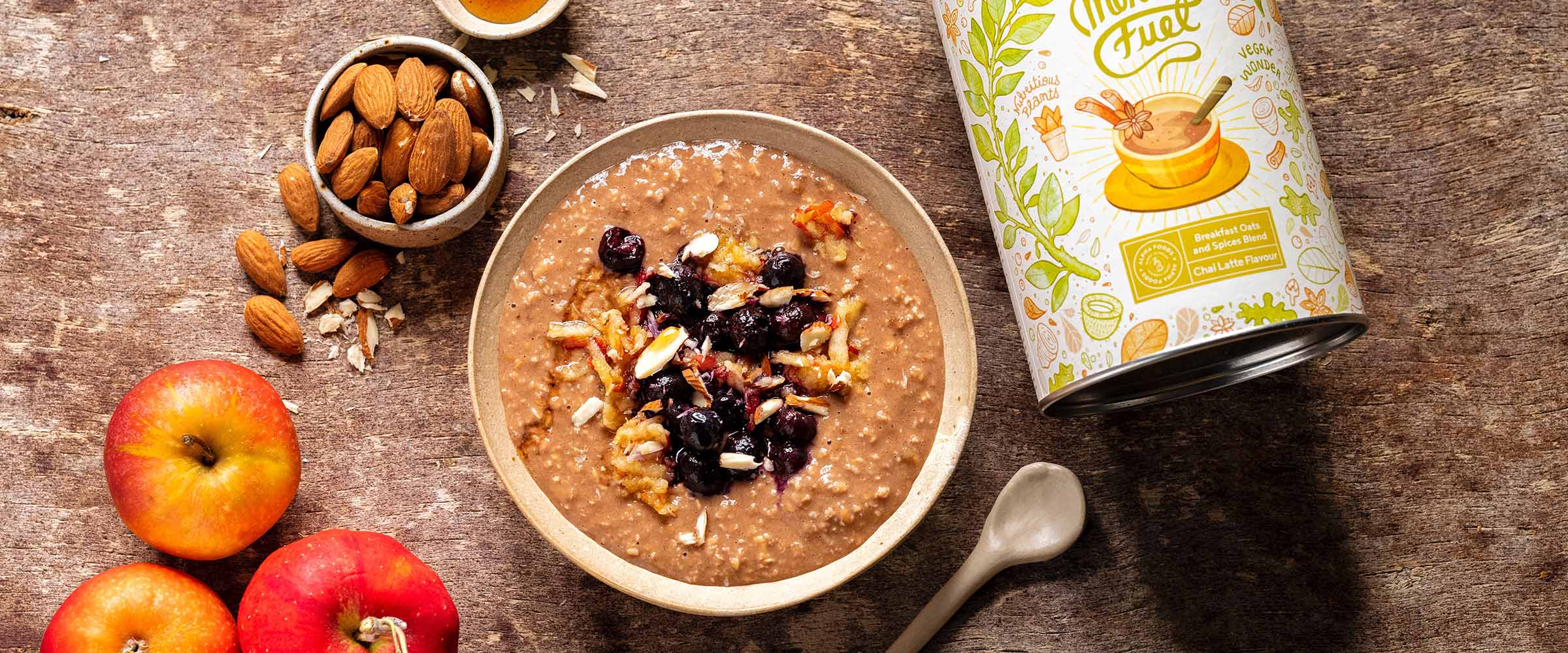 Chai latte a colazione: ricetta per porridge bowl