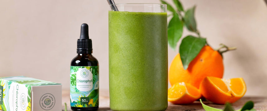 Detox verde con il frullato alla clorofilla