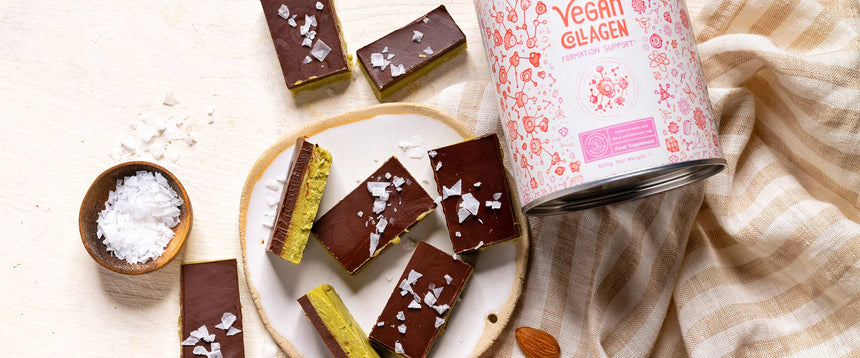 Spuntino sfizioso con matcha e collagene