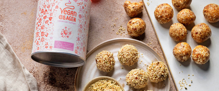 Spuntino di bellezza: polpette dolci di anacardi, cocco e collagene