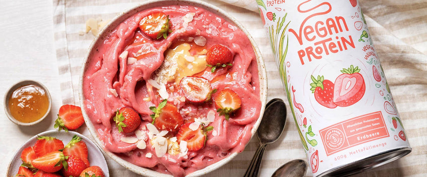 Gelato proteico salutare alla fragola