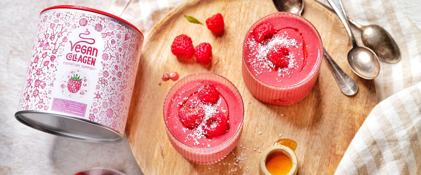 Frullato di collagene al lampone