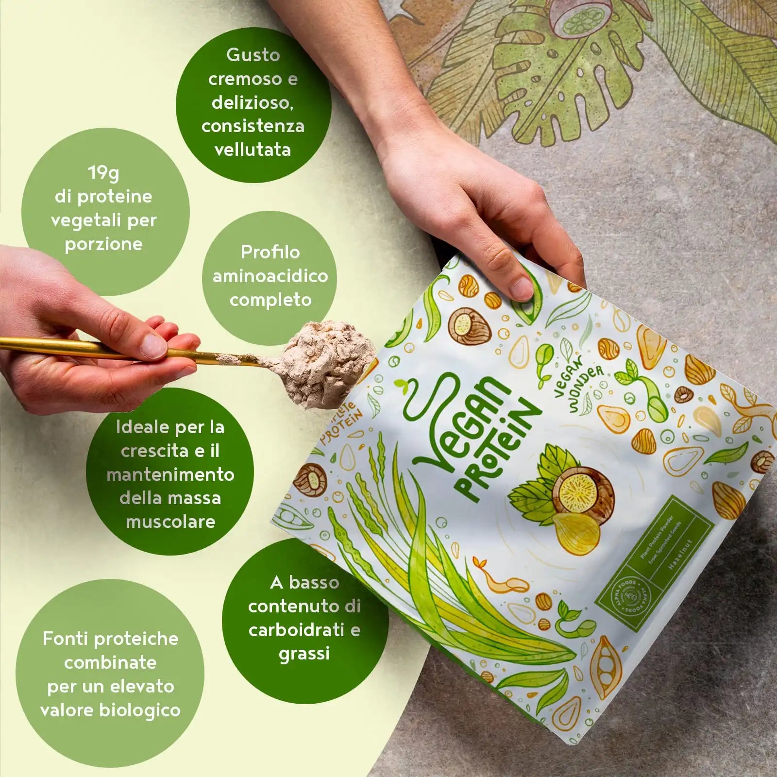 A+ One - Proteine vegane - Nocciola