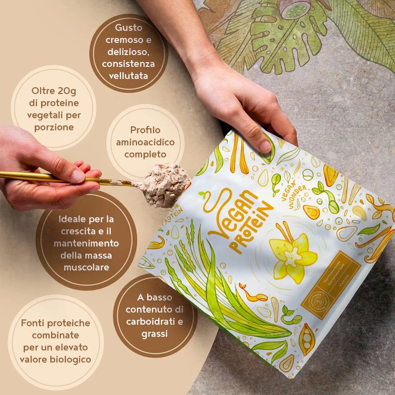 A+ One - Proteine Vegane - Vaniglia