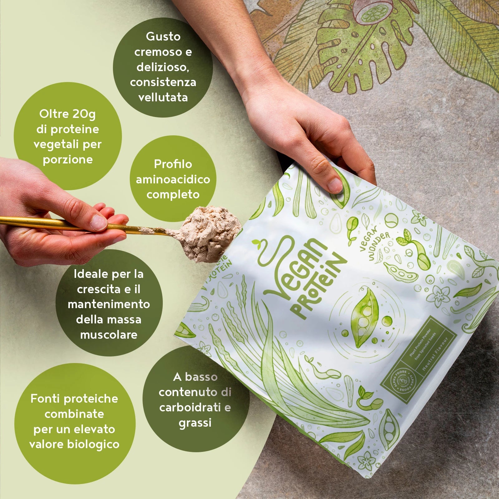 A+ One - Proteine vegane - Gusto Neutro