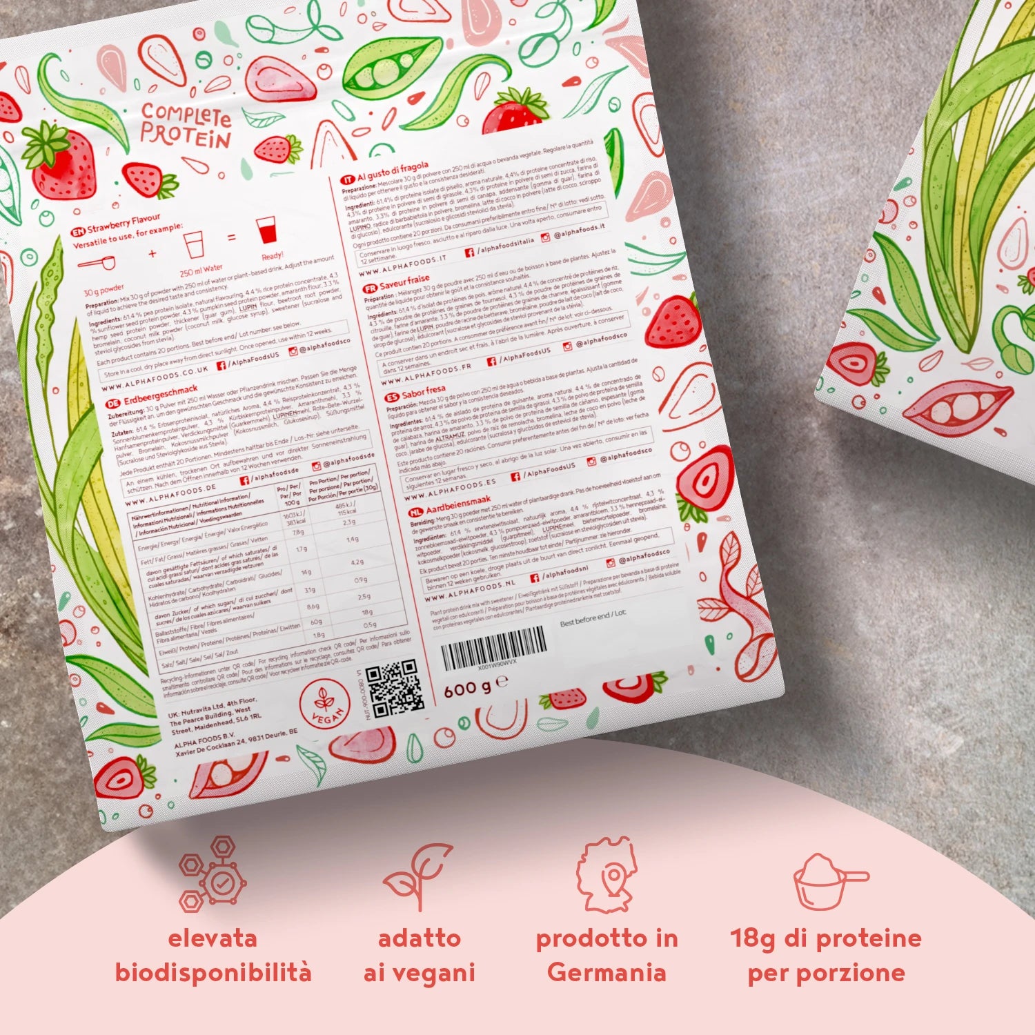 A+ Two - Proteine Vegane - Fragola