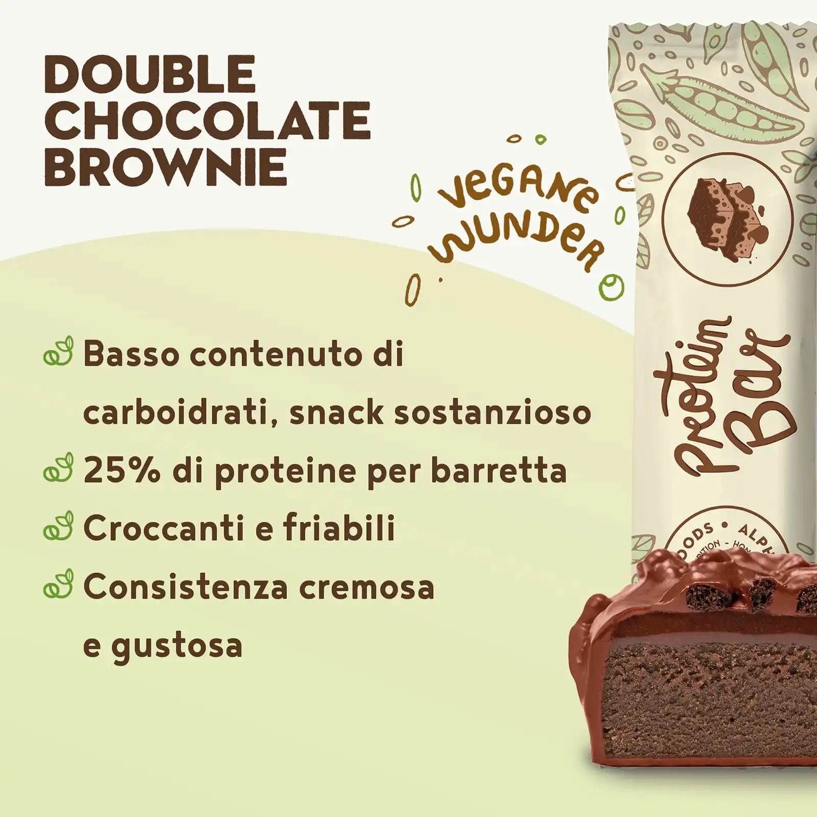 A+ One - Barrette proteiche -  Brownie al doppio Cioccolato