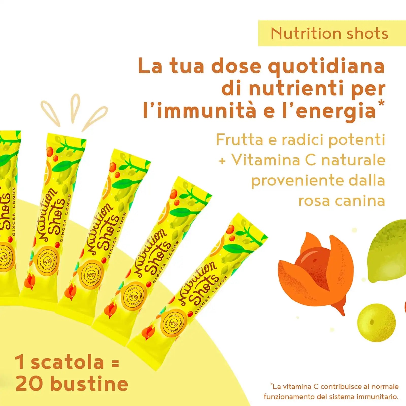 A+ One - Nutrition Shot - Zenzero e limone