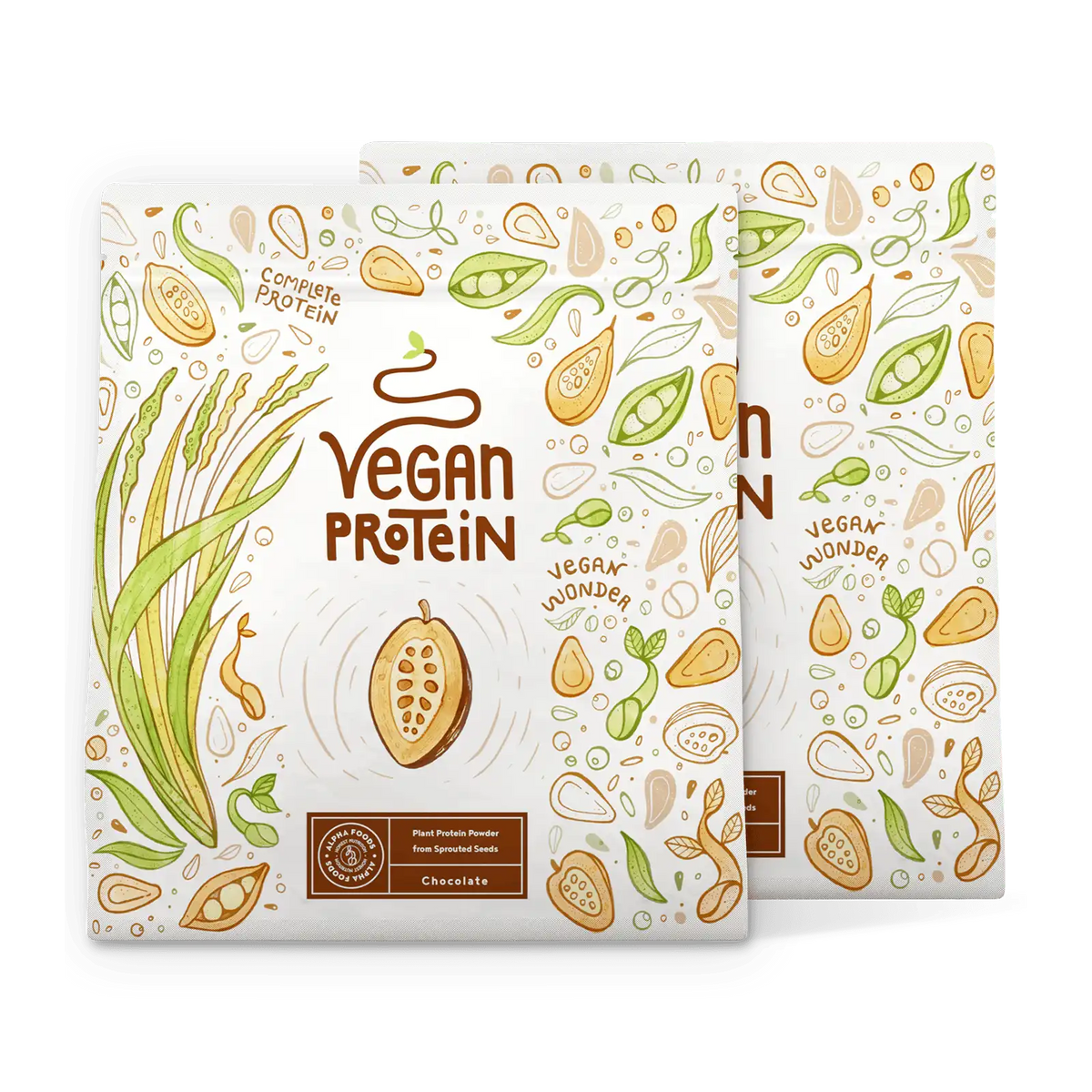 Proteine vegane - Cioccolato 2x600g