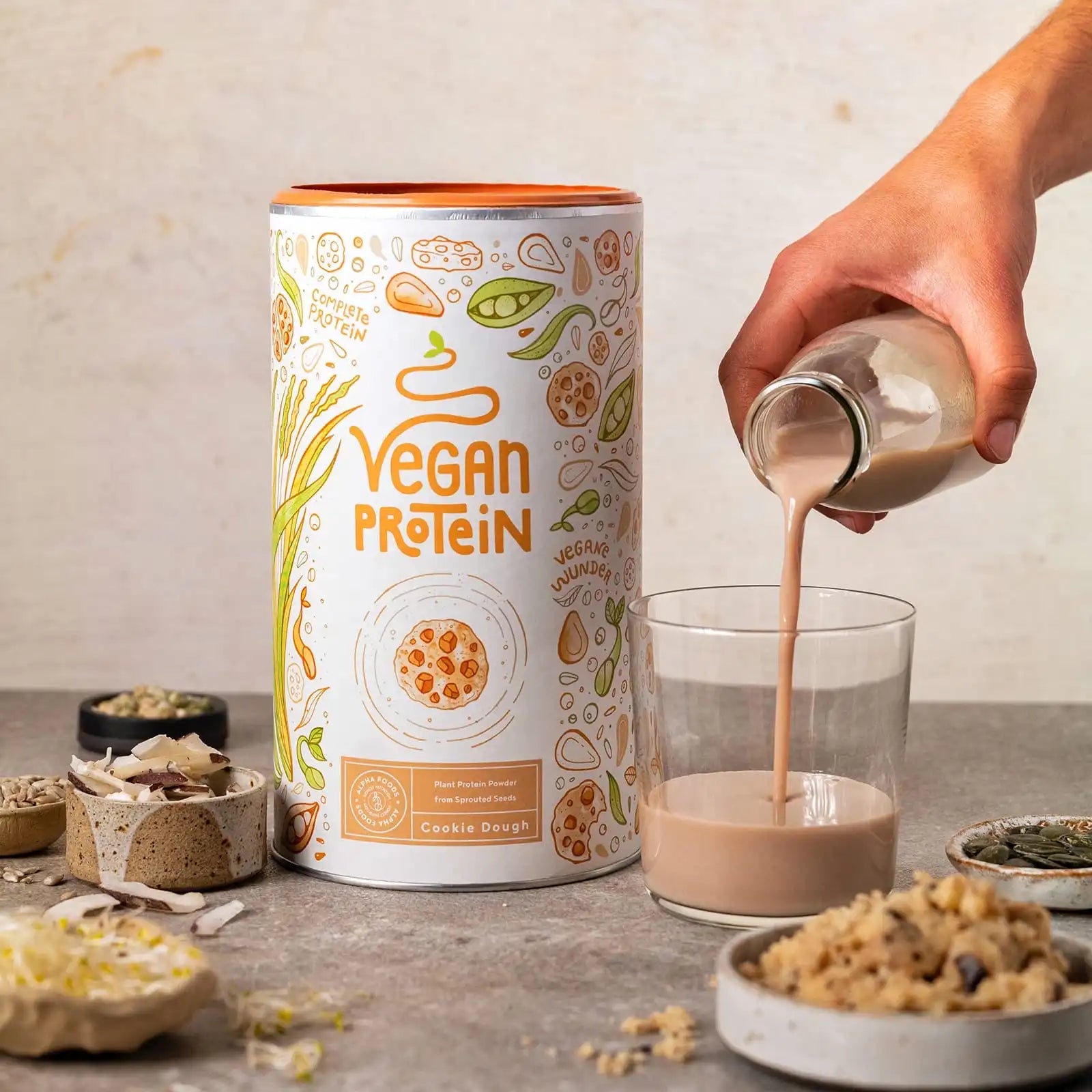 Proteine vegane in polvere - Cookie Dough 1.2kg