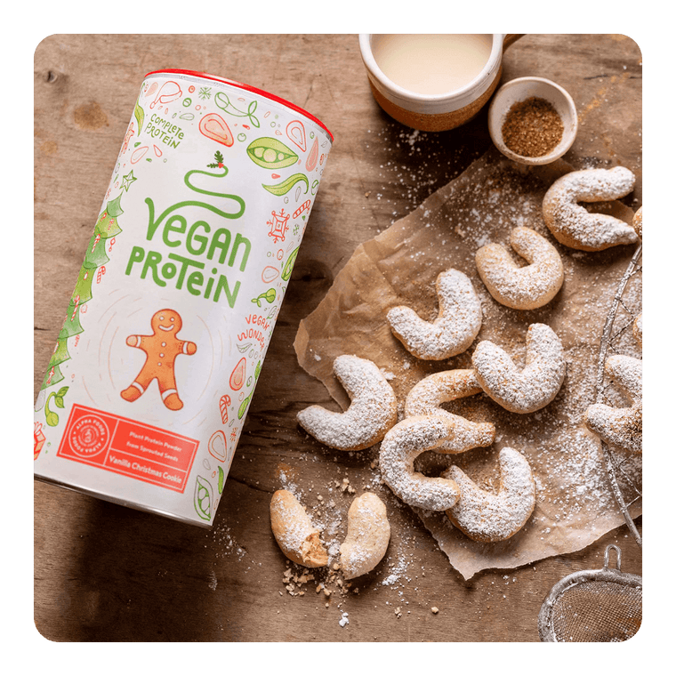 Proteine vegane - Biscotti di Natale alla vaniglia